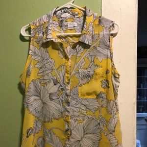 Liz Claiborne sunflower blouse